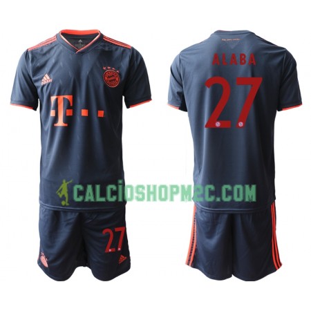 Bayern Monaco ALABA 27 Bambino Maglia Terza 2019/2020 Manica Corta (+ Pantaloncini)